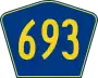 Highway 693 marker