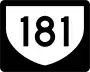 Highway 181 marker