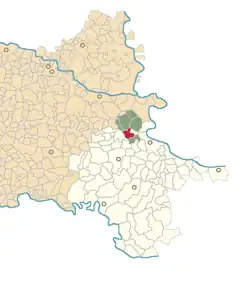 Location of Pačetin