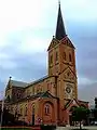 The Saint John the Baptist church in the town centre