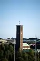 Saint Paul Church (Paavalinkirkko) and roofs of Vallila seen from the north.