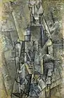 Pablo Picasso, 1911–12, L'Homme à la clarinette (Man with a Clarinet), oil on canvas, 106 x 69 cm, Museo Thyssen-Bornemisza, Madrid