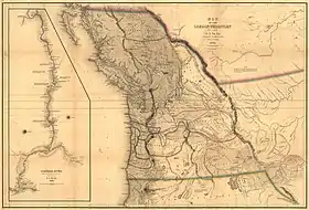 Image 21U.S. Navy Lieutenant Charles Wilkes' 1841 Map of the Oregon Territory from "Narrative of the United States Exploring Expedition". Philadelphia: 1845 (from Pacific Northwest)