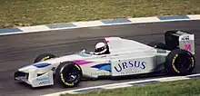 Bertrand Gachot driving his Pacific in 1994