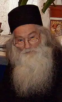 Archimandrite Justin (Pârvu) of Petru Vodă Monastery.