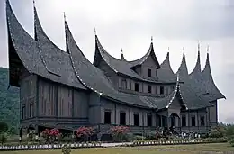 Image 47Pagaruyung Palace, It was built in the traditional Rumah Gadang vernacular architectural style. (from Culture of Indonesia)