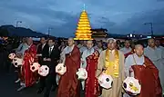 Celebrating Buddha's Birthday in the square (2015)