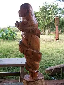 Pai Tavytera traditional woodcarving, Amambay Department, Paraguay, 2008