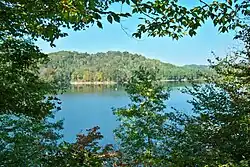 Paintsville Lake as viewed from the Kiwanis Trail