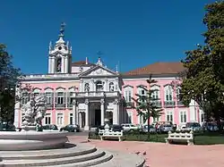 Necessidades Palace, headquarters of the Portuguese Foreign Ministry. It served previously as a royal residence.