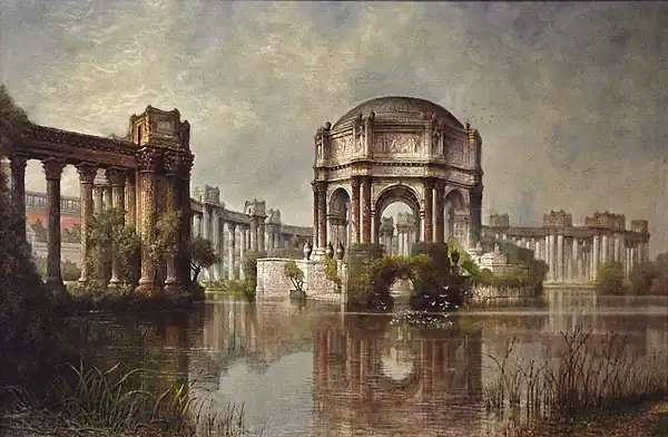 Edwin Deakin, Palace of Fine Arts and the Lagoon, 1915