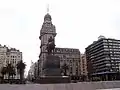 View of the Artigas Mausoleum, with the Palacio Salvo in the background.