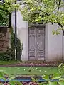 Baroque door in the courtyard of the palace