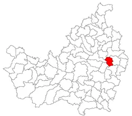 Location in Cluj County