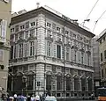 The palace seen from Piazza Fontane Marose