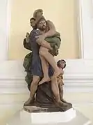 Restored 18th century statue