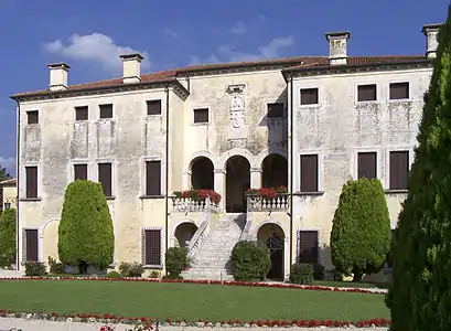 One of the first works by Palladio, Villa Godi (begun 1537)