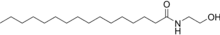 Skeletal formula of palmitoylethanolamide