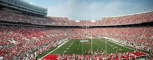 Ohio Stadium, home of the Ohio State Buckeyes football team