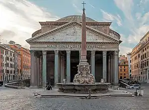 Image 64The Pantheon in Rome, a Roman temple originally built under Augustus and later rebuilt under Hadrian in the 2nd century, later converted into a Catholic church in the 7th century (from Roman Empire)