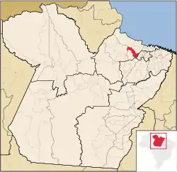 Location in the State of Pará