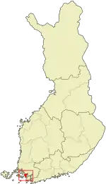 Location of Pargas in Finland