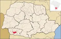 Location in Paraná