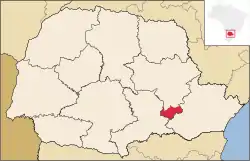 Location in Paraná