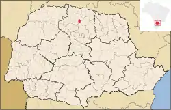 Location in Paraná  state