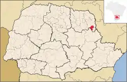 Location in Paraná