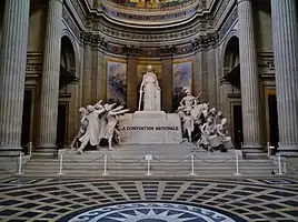 National Convention Altar or also called Republican Altar, inside the Panthéon in Paris. The term grande école originated in 1794 after the French Revolution, upon the creation of the École normale supérieure, of the École centrale des travaux publics (later École polytechnique, France's foremost Grande Ecole of Engineering, abbreviated nowadays as "ℓ'X" in French) by the mathematician Gaspard Monge and Lazare Carnot and of the French National Conservatory of Arts and Crafts by the abbot Henri Grégoire, which all resulted from the National Convention.