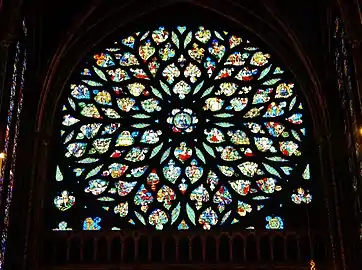 Rose window of Sainte-Chapelle (1485–98)