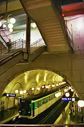 View of platforms with stairs.