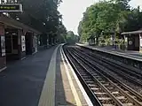 Looking south from the eastbound platform (in the eastbound direction)