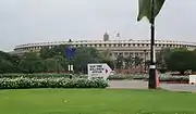 Old Sansad Bhavan - Old Parliament Building, NewDelhi as seen from the Kartavya Path