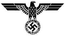 Parteiadler of the Nazi Party (1933–1945), with head looking on its left, variant