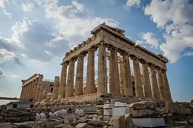 Parthenon, Athens, Greece, 447–432 BC, by Ictinus, Callicrates and Phidias