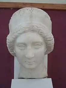 Greek marble sculpture found in Susa, at first thought to be that of Musa. Currently stored in the National Museum of Iran.