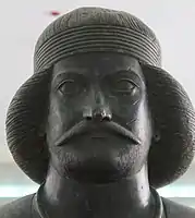 The Statue of Parthian Noble Man, the face