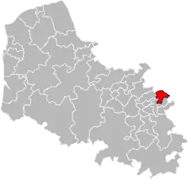 Location of Carvin within the department