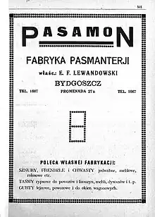 Pasamon advertising, 1929