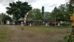 A view of the Pasar Perjuangan market which acts as the village square and common meeting place.