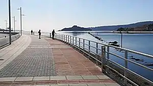 Seafront promenade and Tambo Island