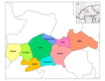 Kirsi Department location in the province