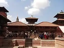 The two mandapas at Manga Hiti in Patan