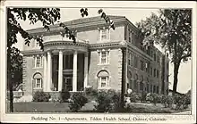 Fully furnished apartments were available for patients of the school