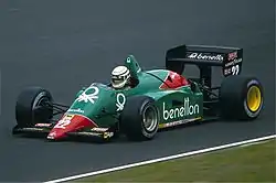 Riccardo Patrese's Alfa Romeo Benetton 185T.