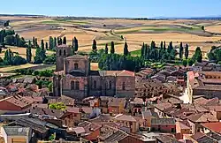 Aerial view of Peñaranda de Duero