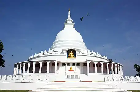 A closeup photo on the stupa.