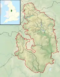 Oliver Hill is located in the Peak District